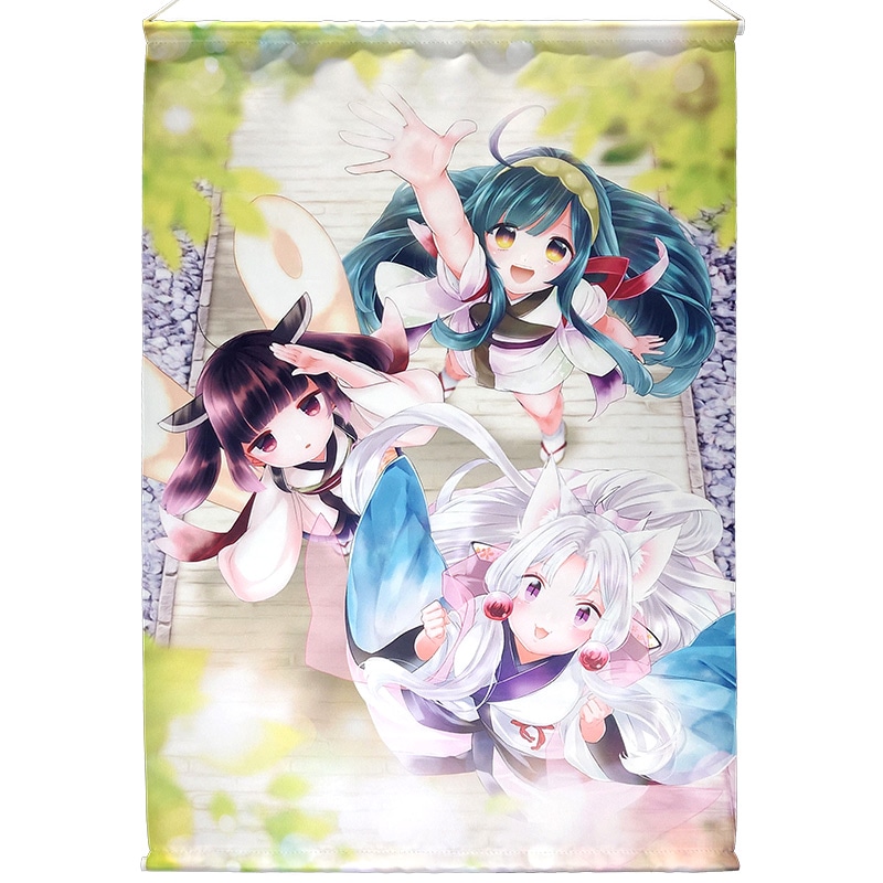 【erika】★三角札★季節のタペストリー★ 東北三姉妹 めばえタペストリー | 東北ずん子・ずんだもんグッズ