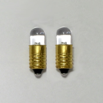 超高輝度電球型LED[青色・8mm・1.5V用]　2コ入（LK-8BL2-1.5V）