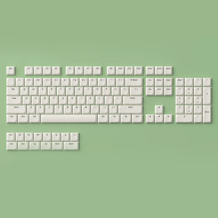 キーキャップ(White)  Chosfox CFX LMX Cross Core Low-Profile Keycaps