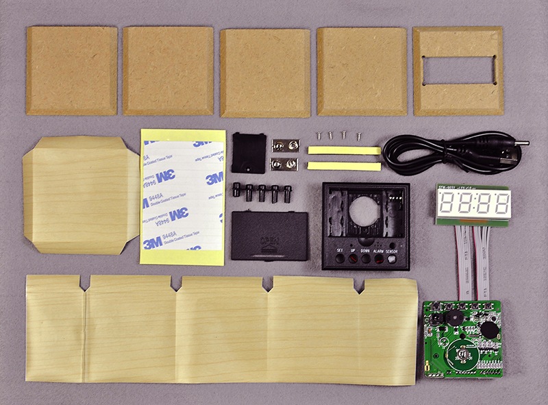 多機能キューブクロック（KEG-277）