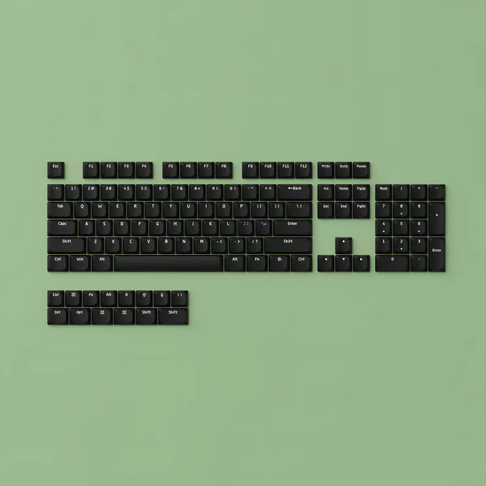 キーキャップ(Black)  Chosfox CFX LMX Cross Core Low-Profile Keycaps