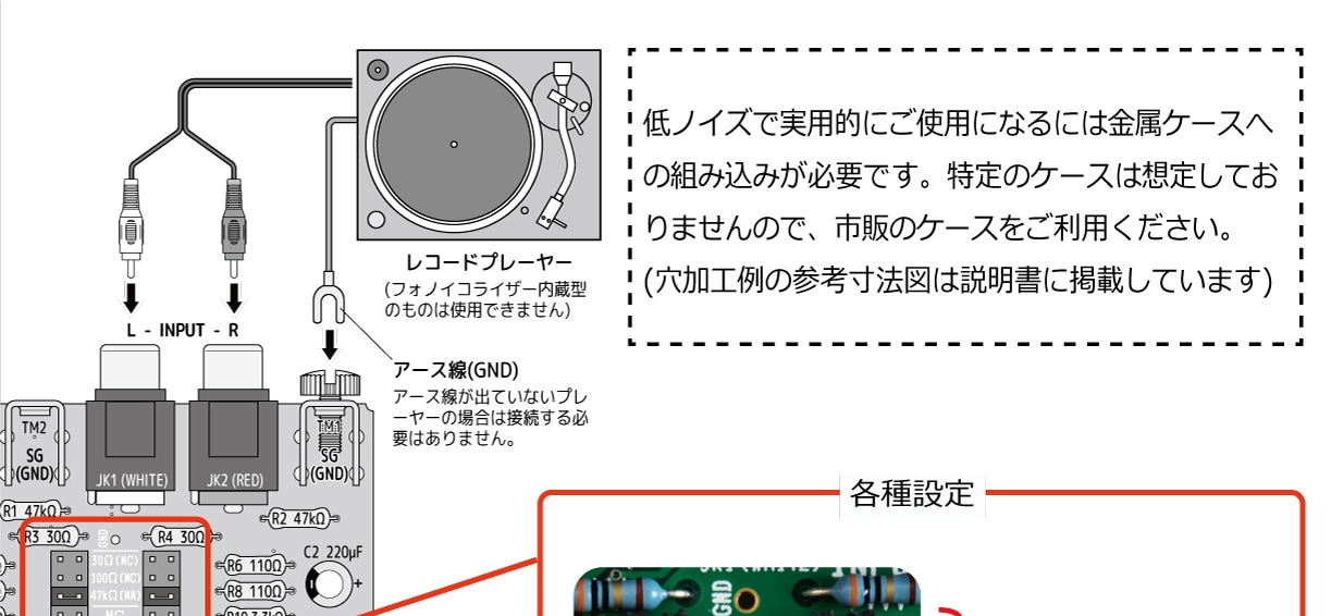 フォノイコライザーアンプ（PS-3250）