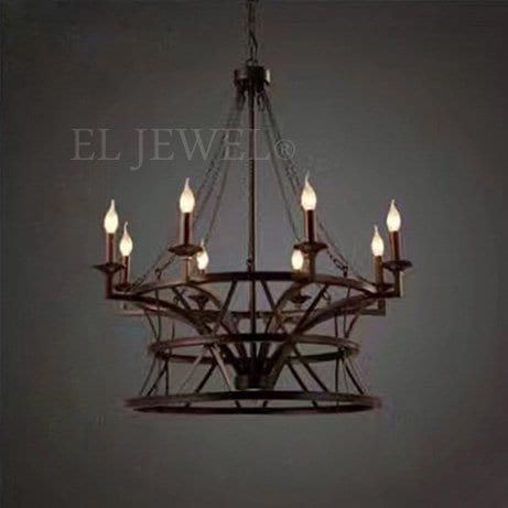 インダストリアル・スタイル照明　8灯