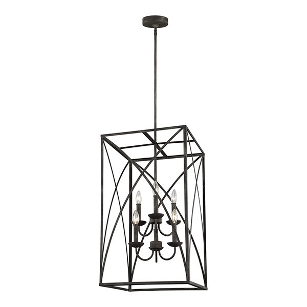 【GENERATION LIGHTING】アメリカ・Sea Gull Collectionデザインペンダントライト「Greenbrier」6灯(Ｗ430×H746mm)