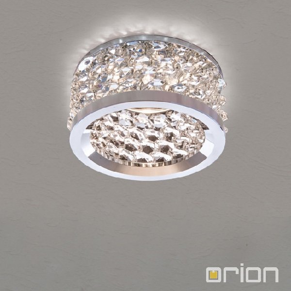 【2台在庫有！】【ORION】クリスタル・ダウンライト・クローム（φ80×H40mm）