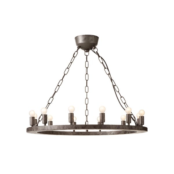 インダストリアルスタイル・フープ型照明エレメンツ 「Elements 12」12灯(φ685×H1000mm)【業販対象外】