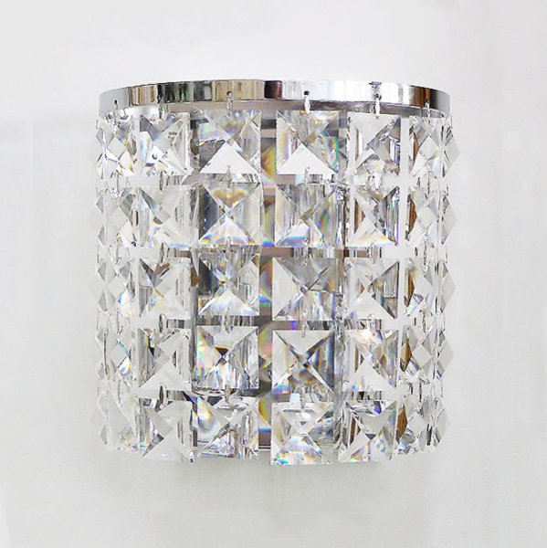 【2台在庫有！】クリスタルブラケットライト2灯・クローム（W170×H120mm)