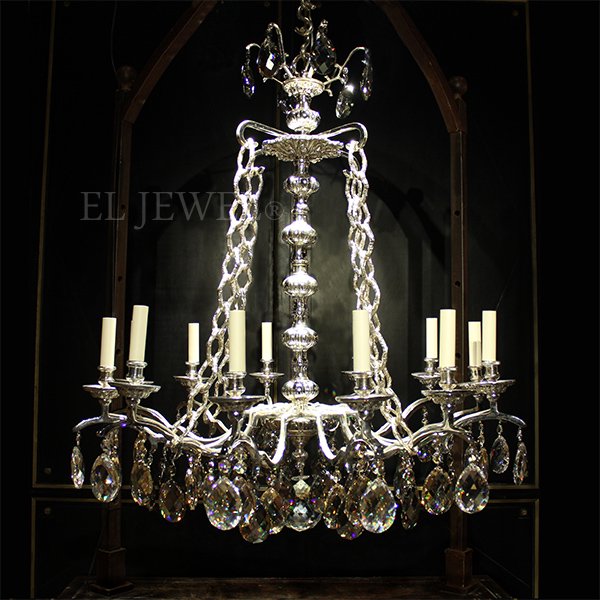 【Ombres】クリスタルシャンデリア 12灯「BLOIS」(W950×H950mm) ※要お見積もり