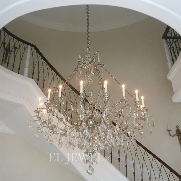 【Ombres】クリスタルシャンデリア 18灯「CHAINE」(W1650×H1800mm) ※要お見積もり