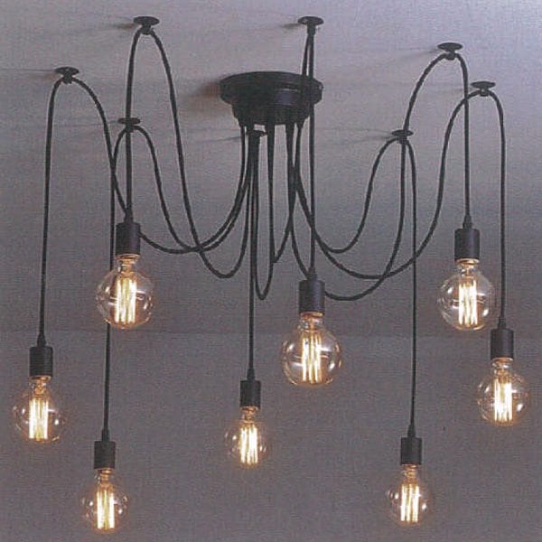 インダストリアル・スタイル照明 スパイダーライト 8灯 | EL JEWEL