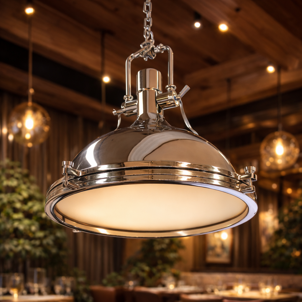 【2台在庫有！】インダストリアル・スタイル ペンダントライト1灯(Φ450×380mm)