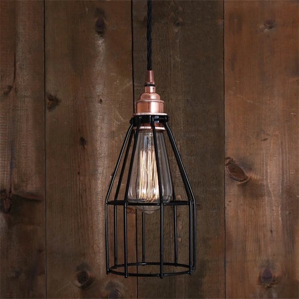 【Mullan】アイルランド・「LIMA」ケージペンダントライト1灯(W120×H260mm)