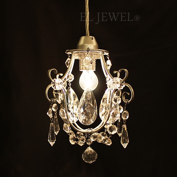 【70％OFF！アウトレット大特価セール】【NORIKO HERRON】デザインシャンデリア「Diamante Mini Silver」1灯(W150×H230mm)