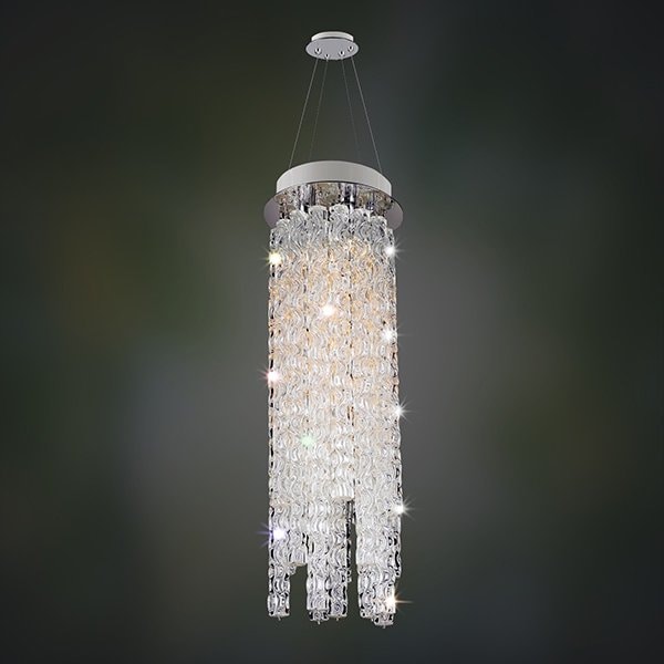 【ALLEGRI】アメリカ・クリスタルシャンデリア「BOTICELLI」3灯クローム(W250×H760mm)