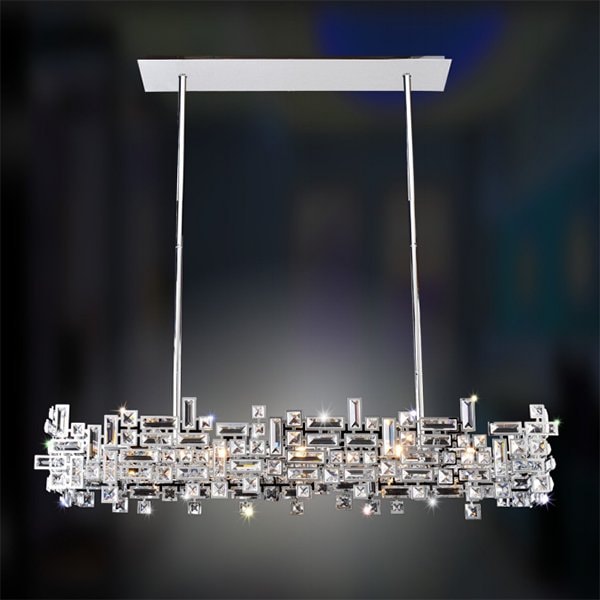 【ALLEGRI】アメリカ・クリスタルシャンデリア「VERMEER」8灯(W1120×D360×H360mm)