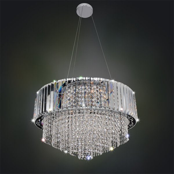 【ALLEGRI】アメリカ・クリスタルシャンデリア「ADALIZ」12灯クローム(W610×H660mm)