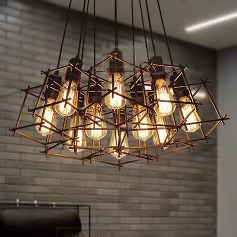 インダストリアル・スタイル照明　10灯(W800×H500)