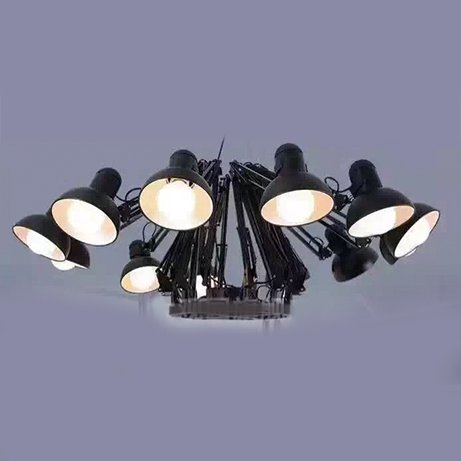 インダストリアル・スタイル照明　12灯(W850-1500×H250－500mm)