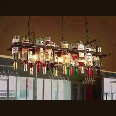 インダストリアル・スタイル照明　ワインボトル