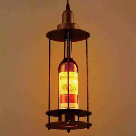 【70％OFF！アウトレット大特価セール】【1台在庫有！】インダストリアル・スタイル照明　ワインボトル