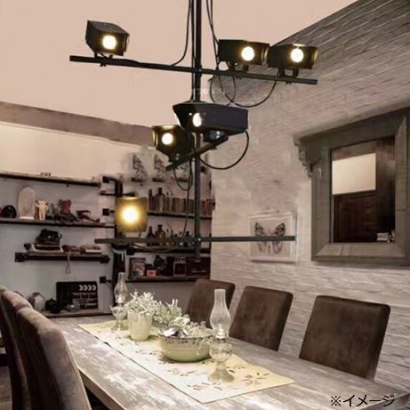 インダストリアル・スタイル照明 スタジオ照明風ライト 5灯 | EL JEWEL