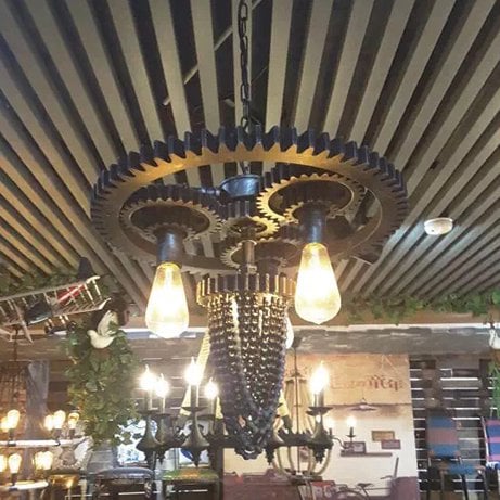 インダストリアル・スタイル照明　3灯