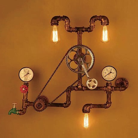 インダストリアル・スタイル照明 パイプ型ブラケット 3灯 | EL JEWEL