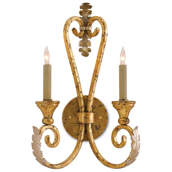 【CURREY】アメリカ・アメリカ製・デザインブラケット「Orleans Wall Sconce」2灯(W304×D177×H508mm)
