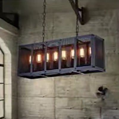 インダストリアル・スタイル照明　8灯