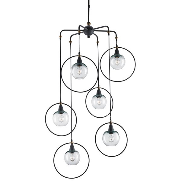 【CURREY】アメリカ・デザインペンダント「MOORSGATE MULTI PENDANT」 6灯 (W914×H1752mm)