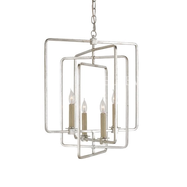 【CURREY】アメリカ・デザインシャンデリア「METRO SQUARE CHANDELIER」 4灯 (W457×H558mm)