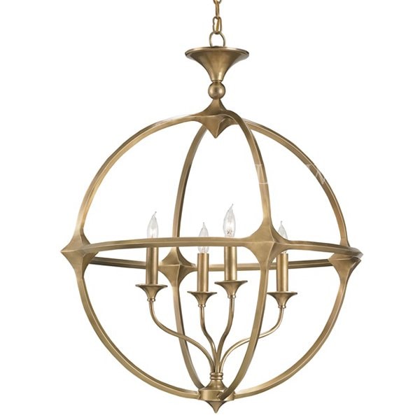 【CURREY】アメリカ・デザインシャンデリア「BELLARIO ORB CHANDELIER」 4灯 (W660×H812mm)