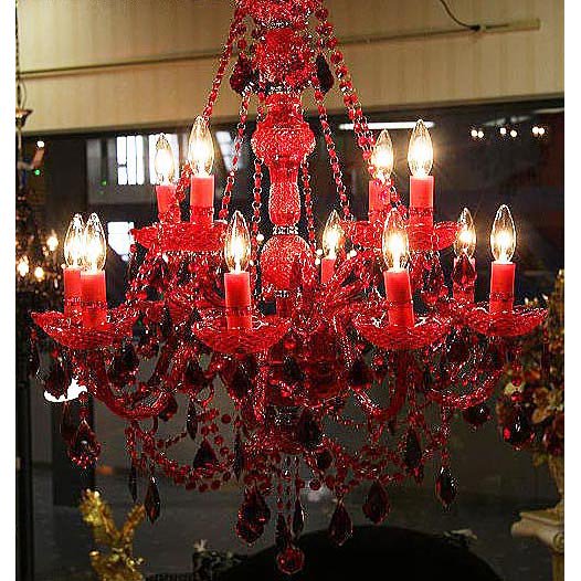 クリスタルシャンデリア 12灯 クリスタルシャンデリア 12灯 レッド(W750×H800mm) | EL JEWEL