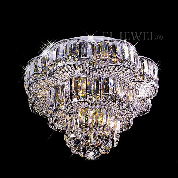 クリスタルシーリングシャンデリア 9灯 ゴールドorクローム（W530×H300mm）