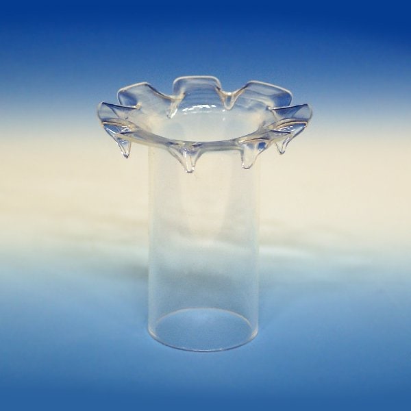 【シャンデリア部材】ロウカン装飾 ガラス製ロウカンカバー （フリル型）