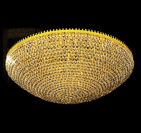 大型シーリングシャンデリア 72灯(W1800×H500mm)