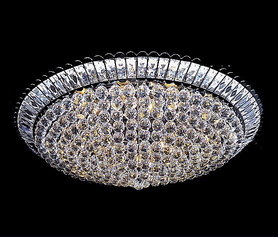 クリスタルシーリングシャンデリア 21灯(W1000×H250mm)