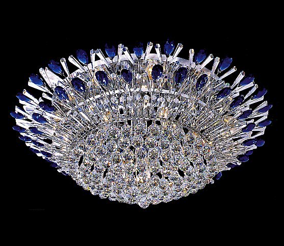 大型クリスタルシーリングシャンデリア 22灯(W950×H350mm)