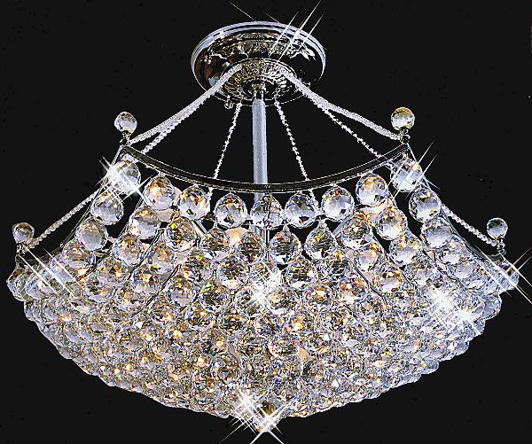 クリスタルボールシーリングシャンデリア 15灯(W700×H600mm)