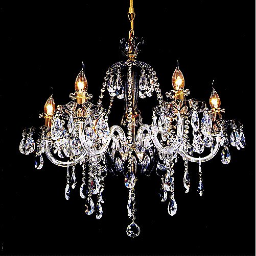 クリスタルシャンデリア 6灯(W600×H600mm)