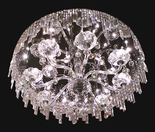 クリスタルシーリングシャンデリア 8灯(W900×H350mm)