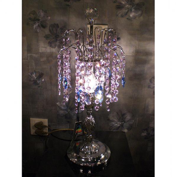 アスフールクリスタルテーブルランプ 1灯(W200×H480mm)