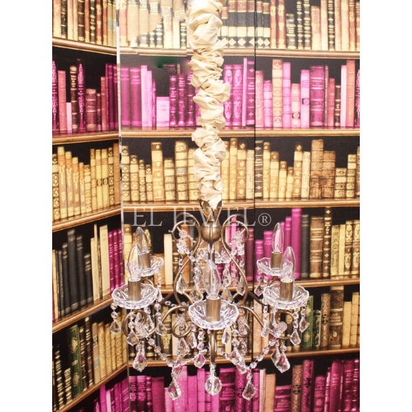 【在庫有！】シャンデリア・チェーンカバー アイボリー（L180×φ4.5cm）