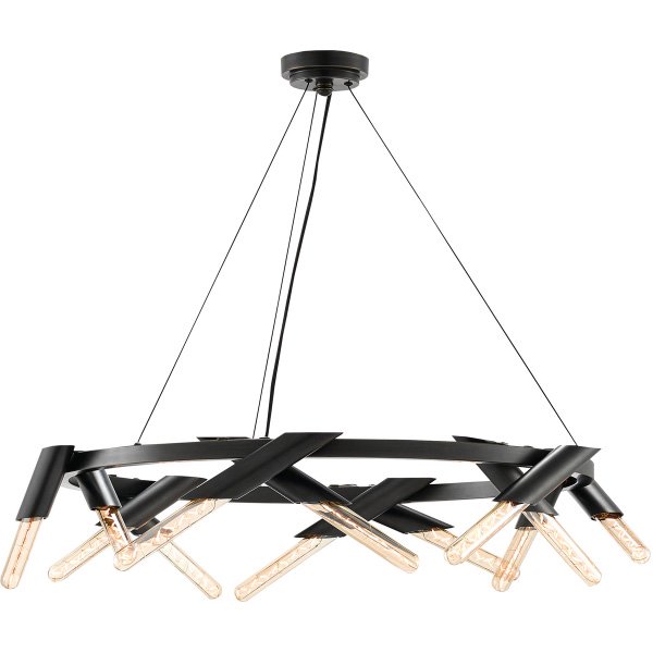 【CURREY】アメリカ・「LUCIOLE CHANDELIER」デザインシャンデリア12灯 (φ860×H720mm)