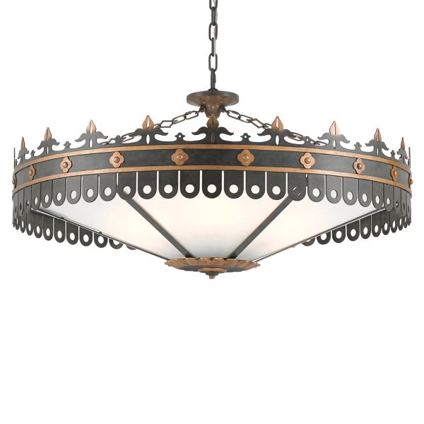 【CURREY】アメリカ・「BERKELEY CHANDELIER」デザインシャンデリア6灯 (φ1050×H480mm)