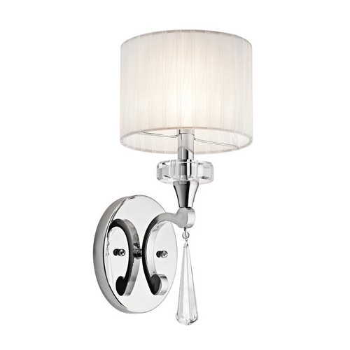 【KICHLER】アメリカ・キチラー社 ウォールブラケット 1灯 クローム「Parker Point」(W170×H400mm)