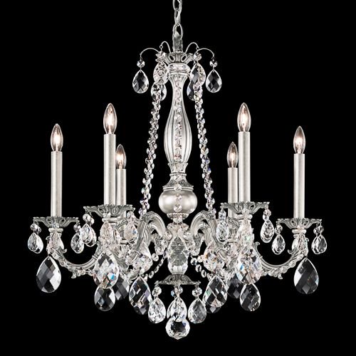 【SCHONBEK】アメリカ・クリスタルシャンデリ『Alea』6灯（W610×H630ｍｍ）