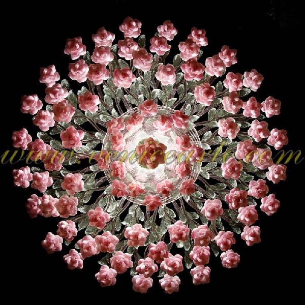 【VENICE ARTE】ヴェネチアンガラスシャンデリア7灯(φ400×H1000mm)