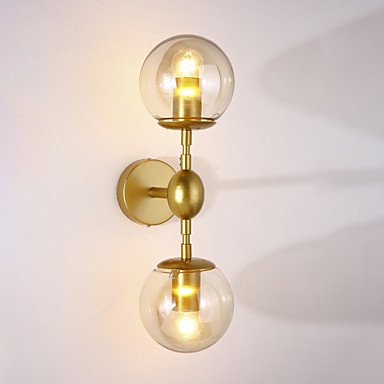 【リーズナブル】【HEDUO】デザインウォールライト2灯・ゴールド（Φ200×H480mm） ウォールライト・ブラケットライト