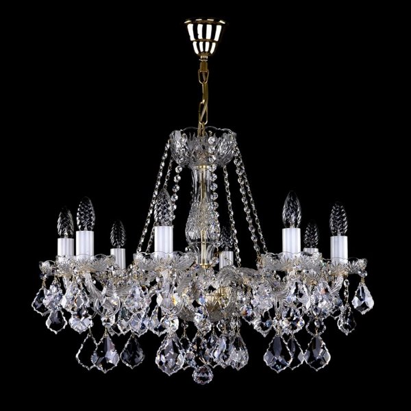 【ART GLASS】クリスタルシャンデリア 8灯「AEROPE」(W660×H500mm)